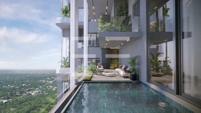 ZAMEEN ARX PENTHOUSE POOL BALCONY